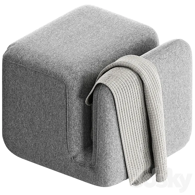 Moby pouffe 3DS Max Model