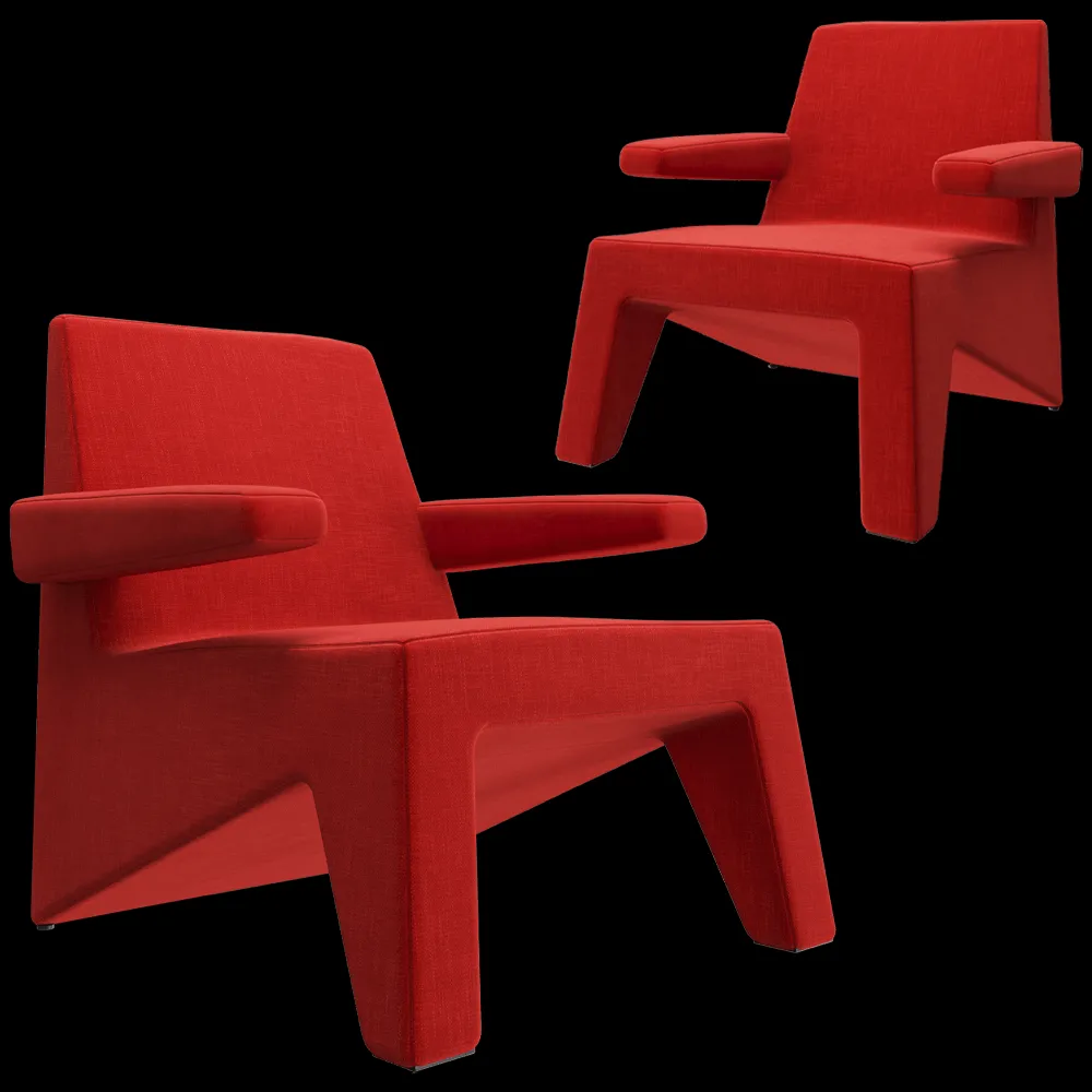 Moca – Armchair Cubic 3ds Max