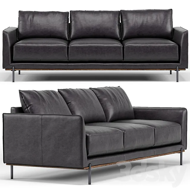 Modani Sidney Leather Sofa 3ds Max