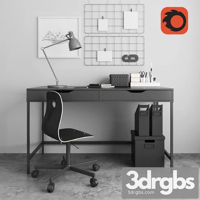 Model ikea workspace 2 3dsmax Download