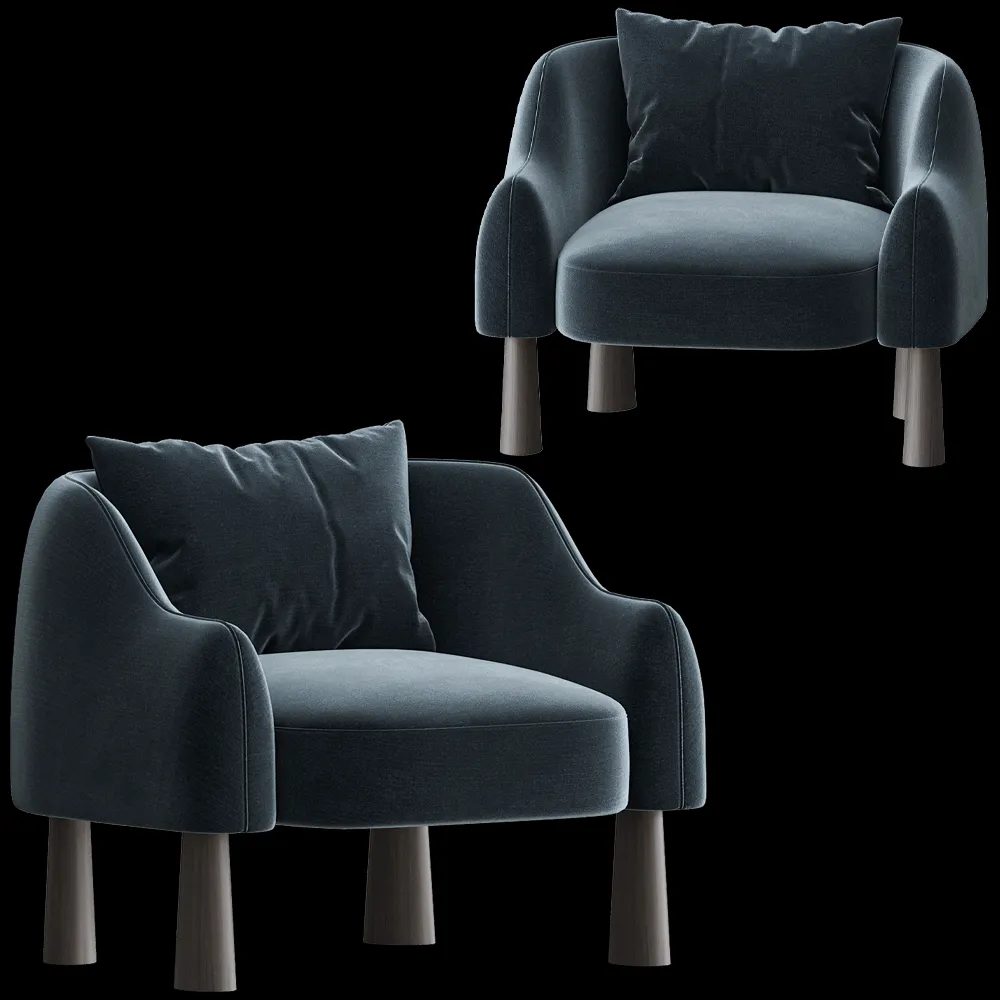 Modenature – Armchair #3 Kendal 3ds Max