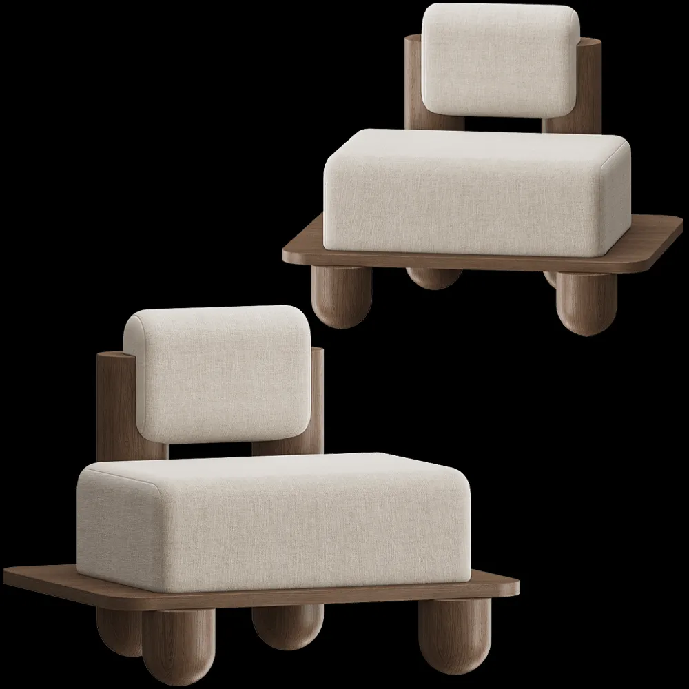 Modenature – Armchair Chai 3ds Max