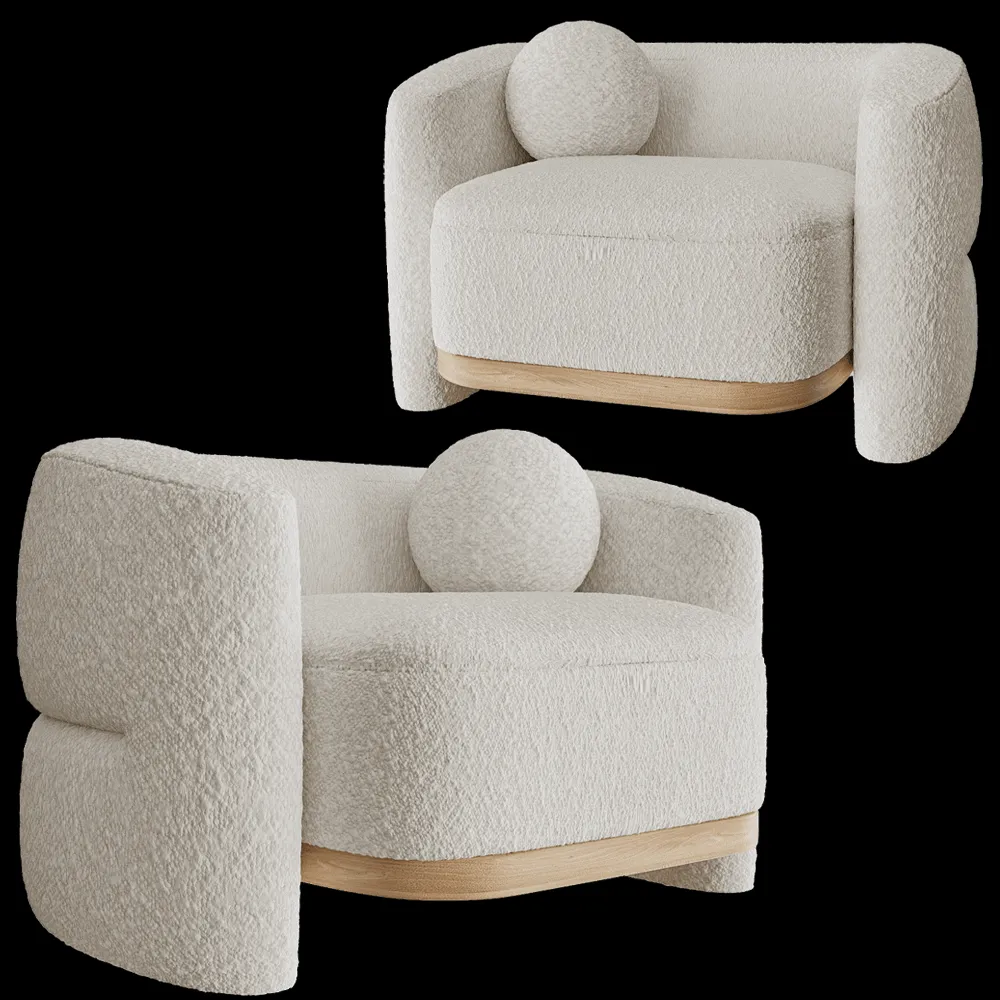 Modenature – Armchair ESME 3ds Max