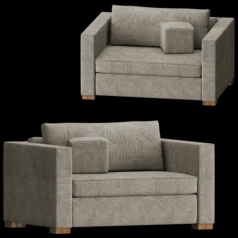 Modenature – Armchair Hector 3ds Max