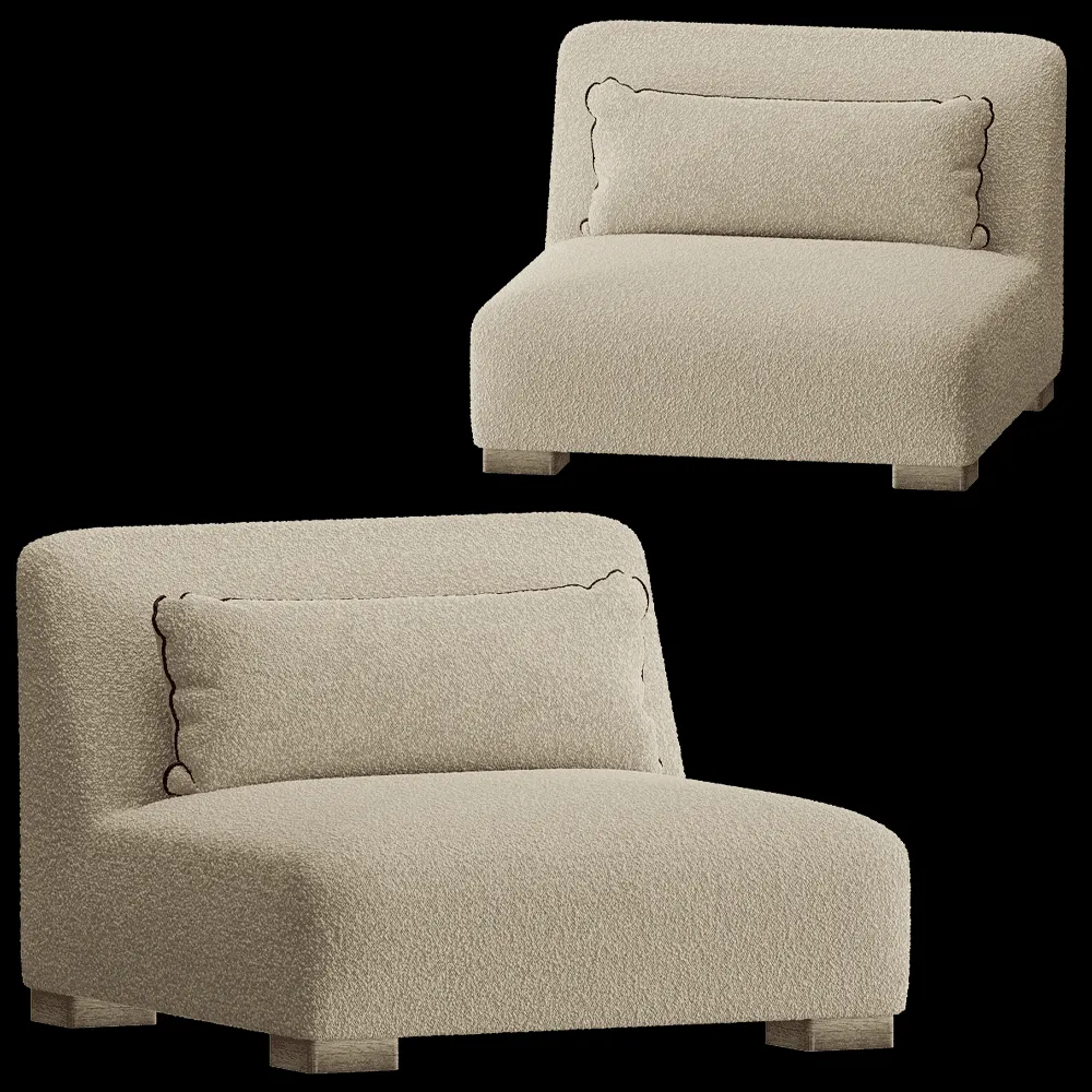 Modenature – Armchair Luchino 3ds Max