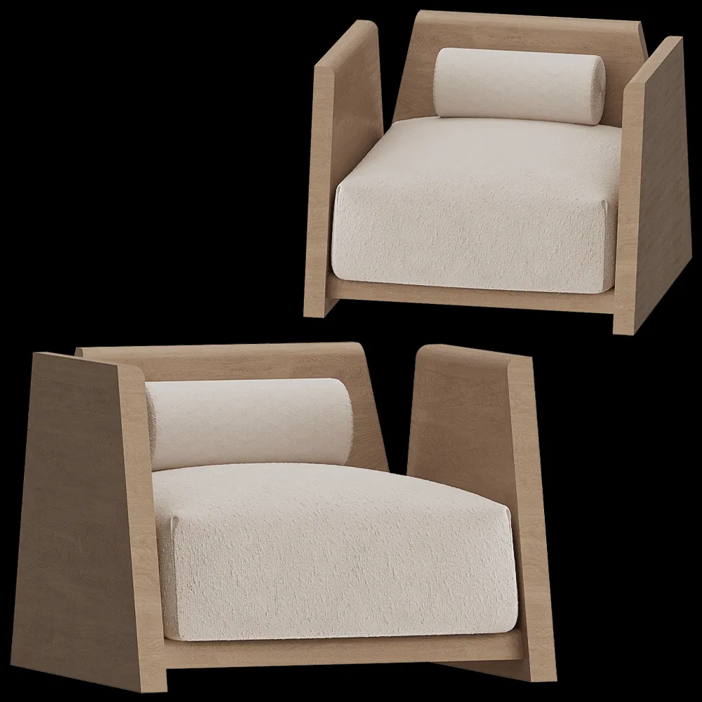 Modenature – Armchair Ozawa 3ds Max