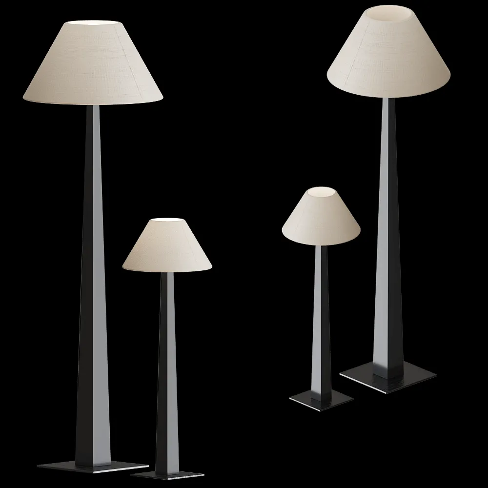 Modenature – Floor and table lamp Alba 3ds Max