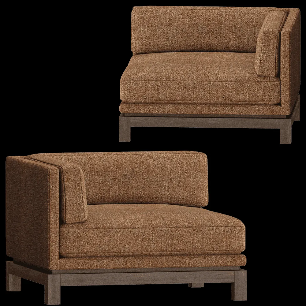 Modenature – Lounge Armchair India Song 3ds Max