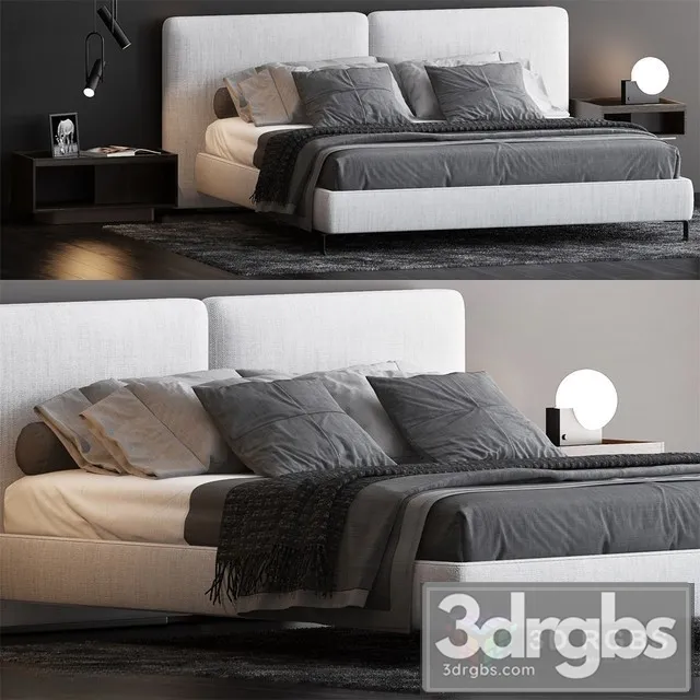 Moderm Fabric Bed 3dsmax Download