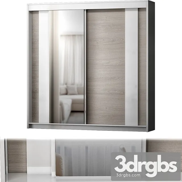 Modern 2 door sliding wardrobe hokku designs colou 3dsmax Download