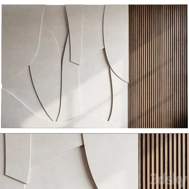 Modern 3d Wall Panel 34 3dsMax Model