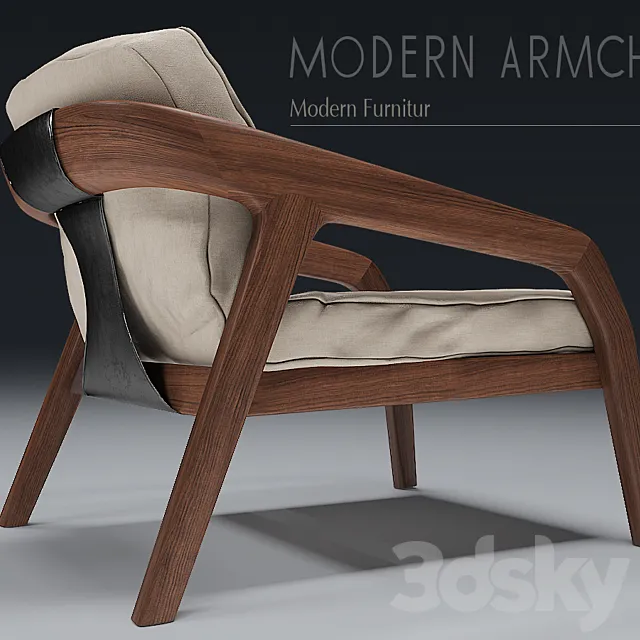 Modern Armcheir 3ds Max