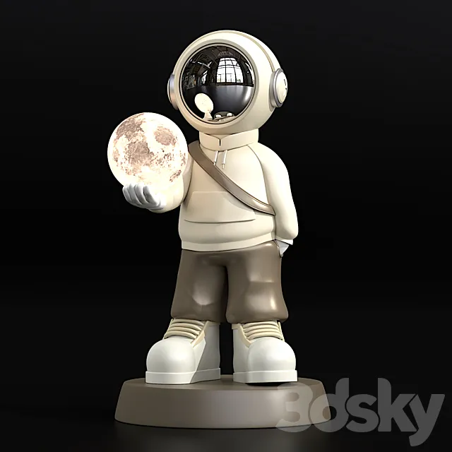 Modern Astronaut Light 3ds Max