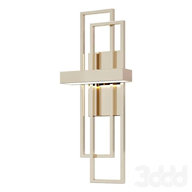 Modern Balance Beams LED Wall Sconce 3dsMax Model
