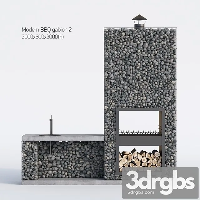 Modern Barbecue From Gabion 2 3dsmax Download