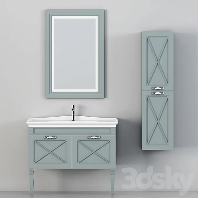 Modern Bathroom Cabinet | No. 064 3DS Max Model