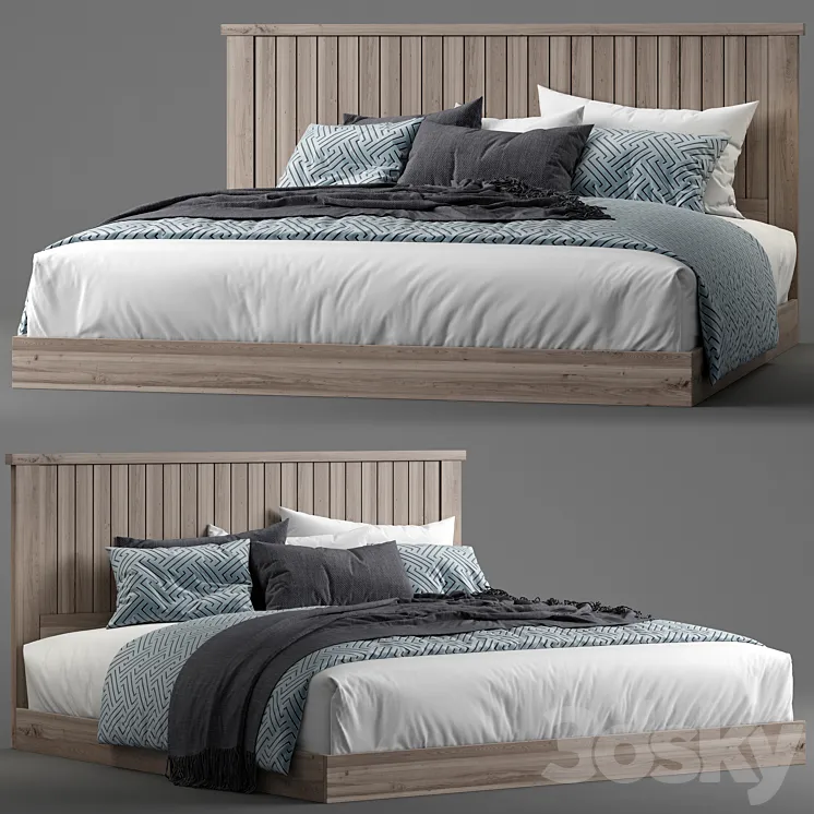 Modern bed 13 3DS Max Model