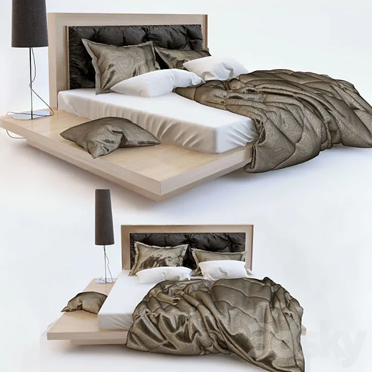 Modern bed 3DS Max