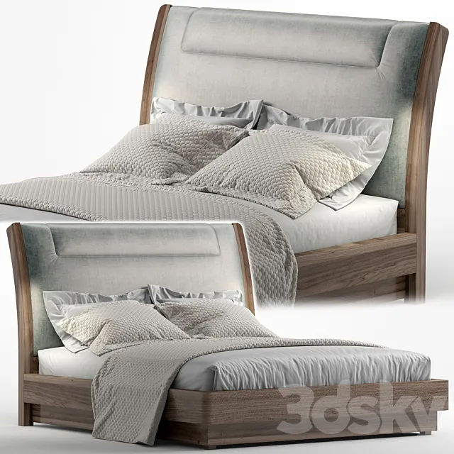 Modern bed 7 3DS Max Model