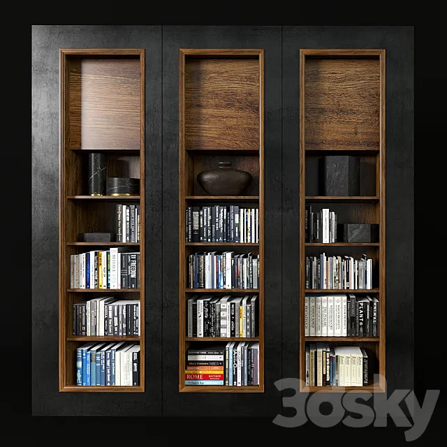 Modern bookcase 3DS Max Model