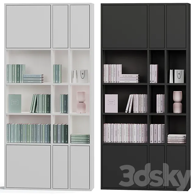 Modern bookcase 3dsMax Model