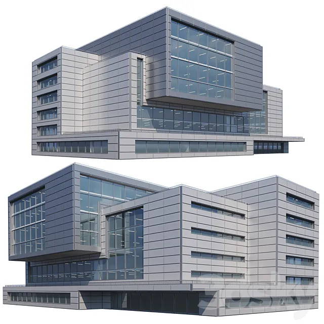 Modern building 0002 3ds Max