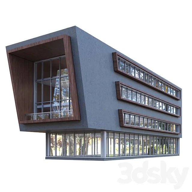 modern building 010 3dsMax Model