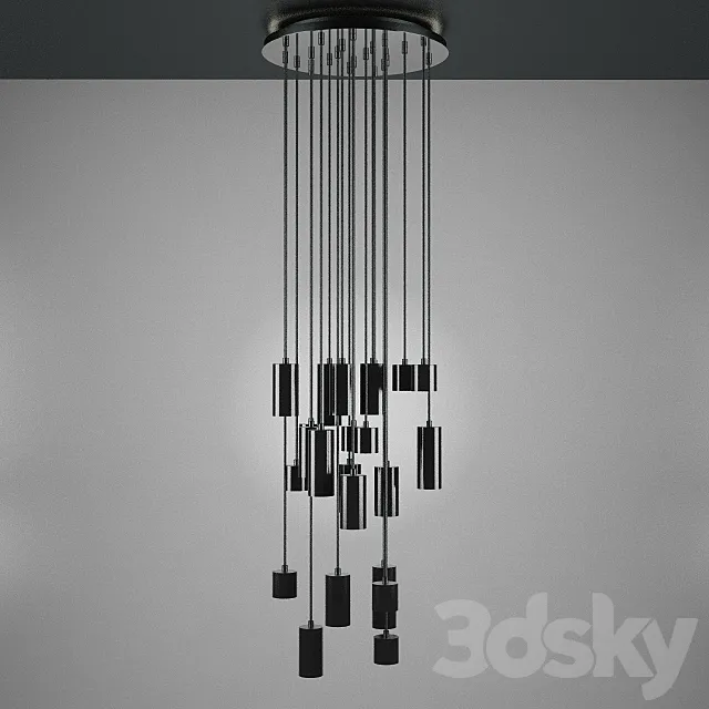 Modern Ceiling Light 3DS Max Model