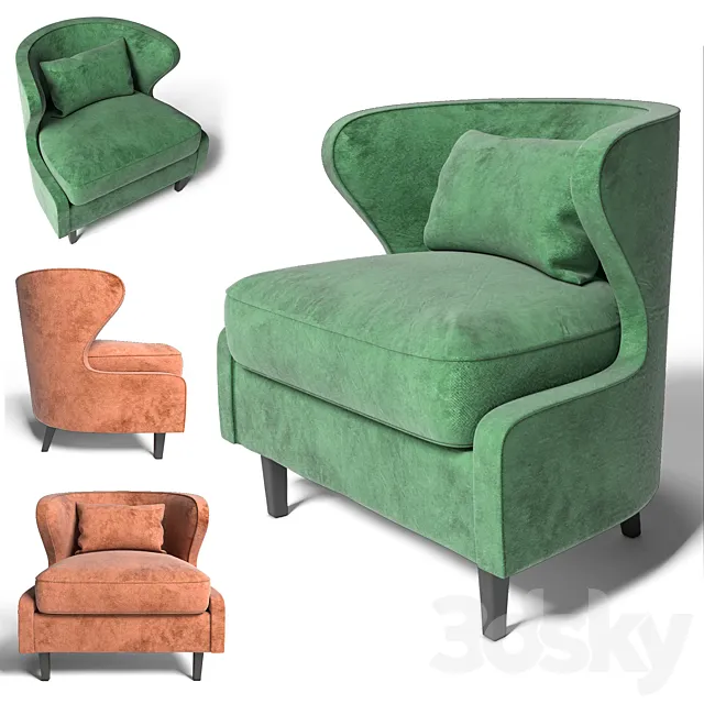 Modern Classic Armchair “Vidia” 3DSMax File