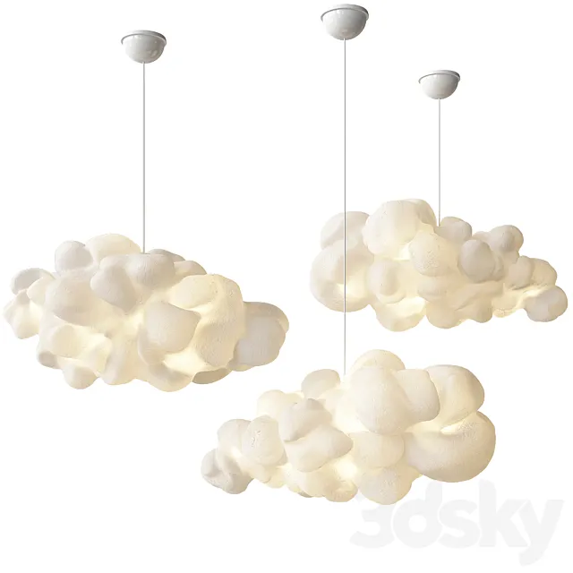 Modern Cloud Pendant 90 3DS Max Model