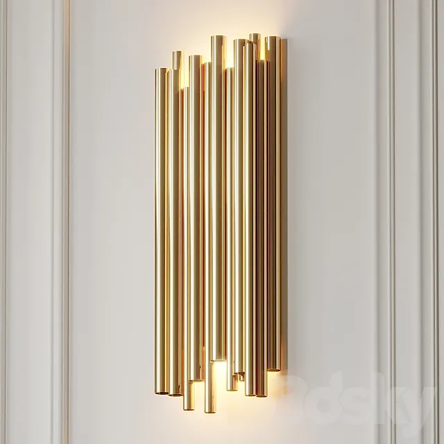 Modern Crystal Wall Lamp 3DS Max Model