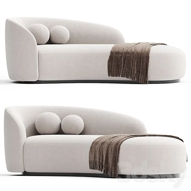 Modern Curved Sofa | Eichholtz Bernd 3ds Max