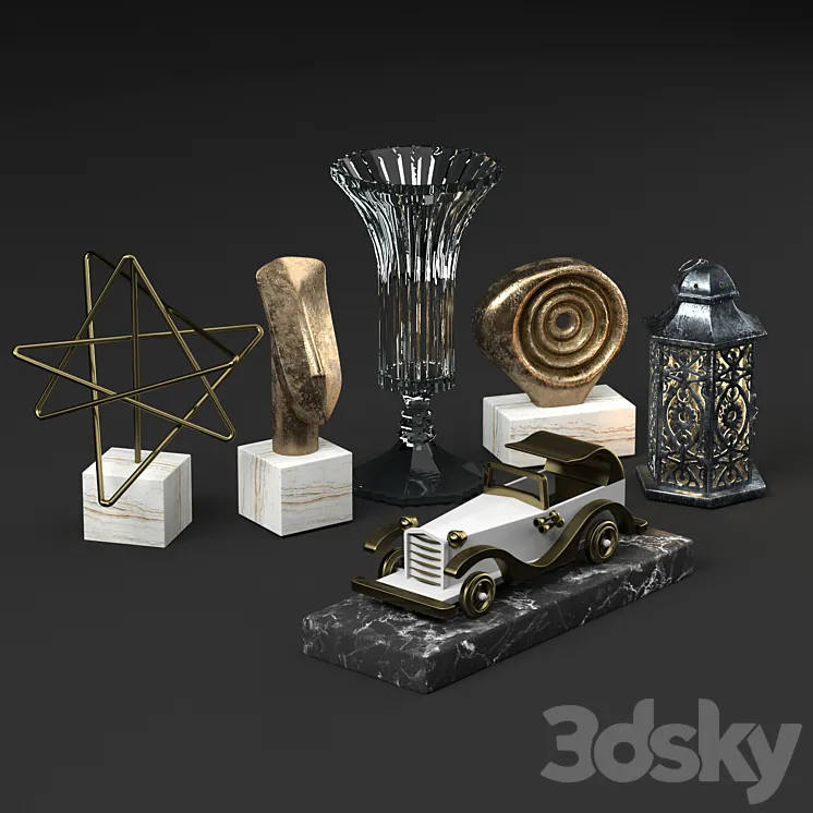 Modern Decorative Objects 3DS Max