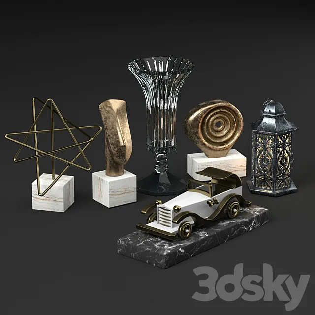 Modern Decorative Objects 3DSMax File