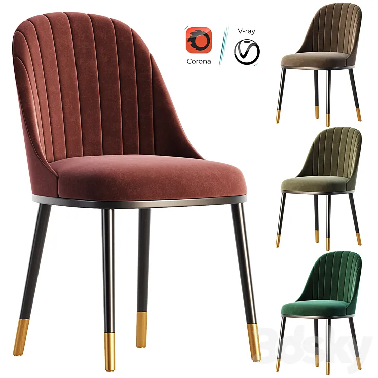 modern dining chair 3DS Max