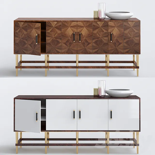 Modern Dining Room Buffets 3ds Max
