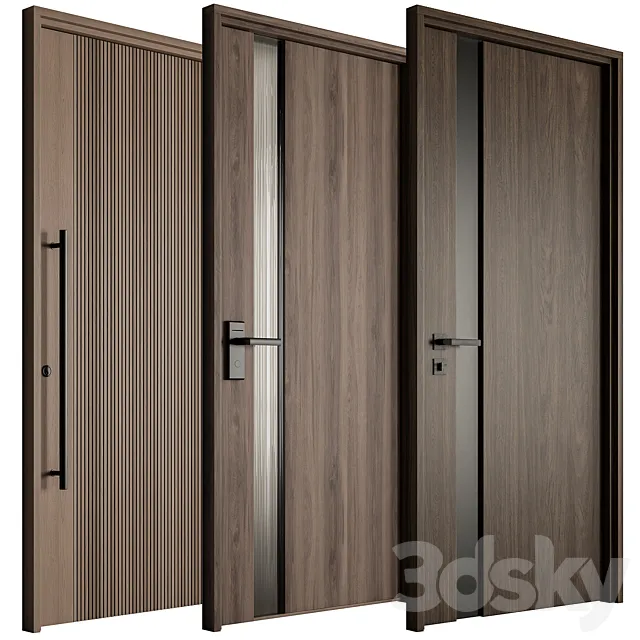 Modern Doors Set 97 3ds Max