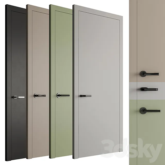 Modern Doors Set 98 3ds Max