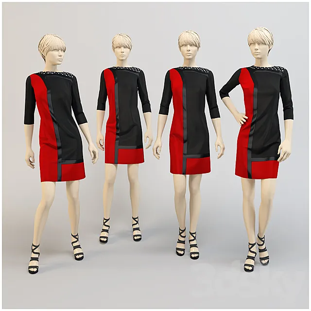 Modern Dress 3DSMax File