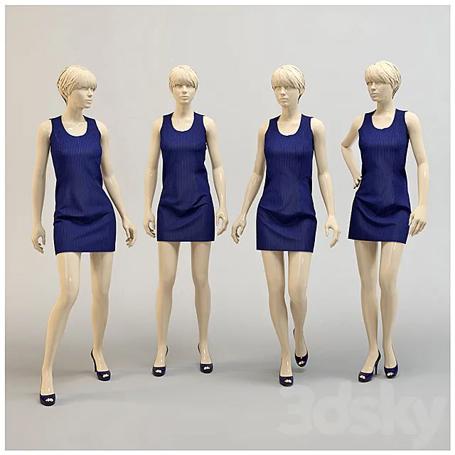 Modern dress. 3DSMax File