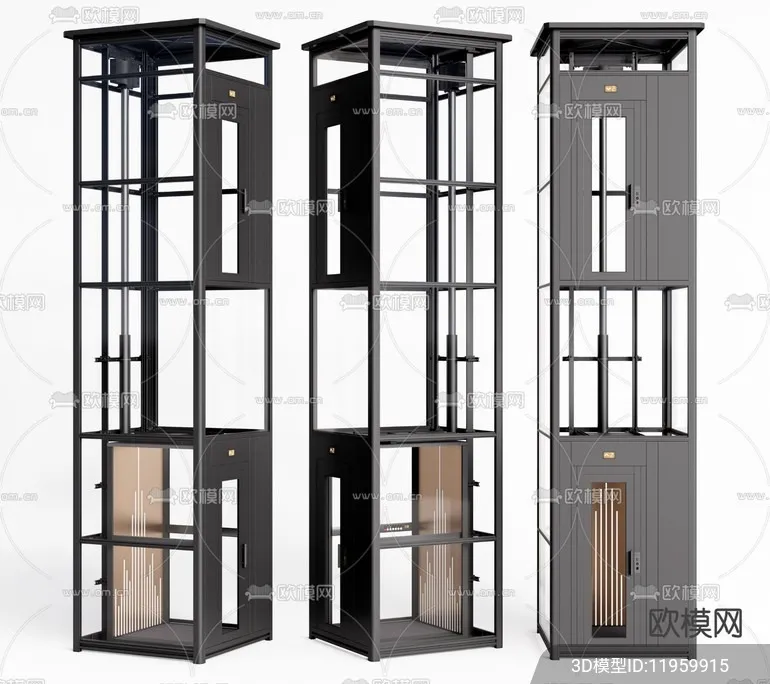 Modern Elevator 3D Models – 001