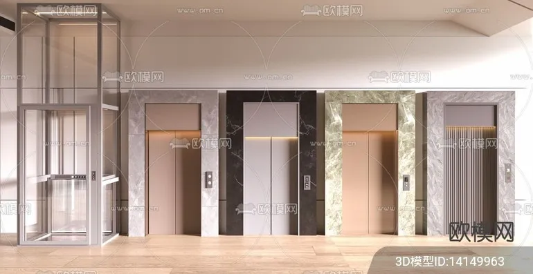 Modern Elevator 3D Models – 003