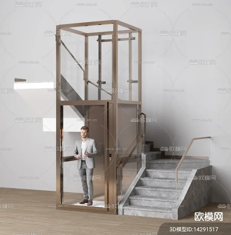 Modern Elevator 3D Models – 009