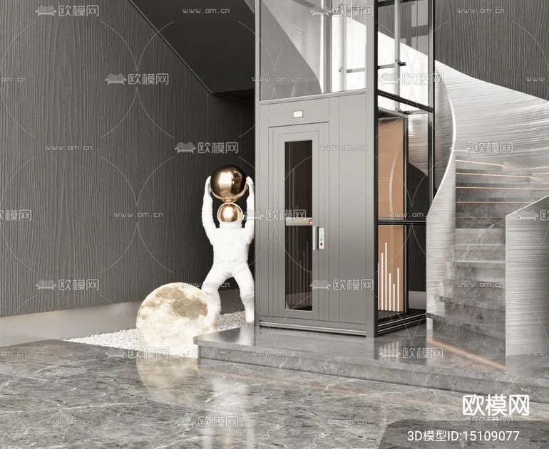 Modern Elevator 3D Models – 014
