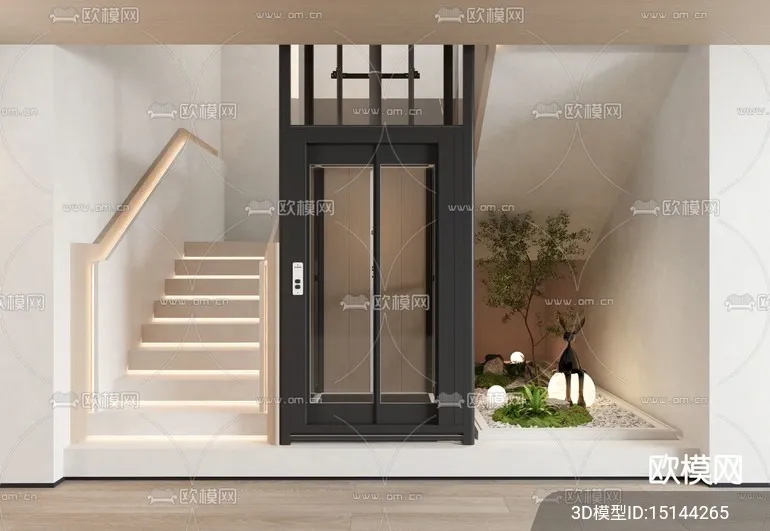 Modern Elevator 3D Models – 016