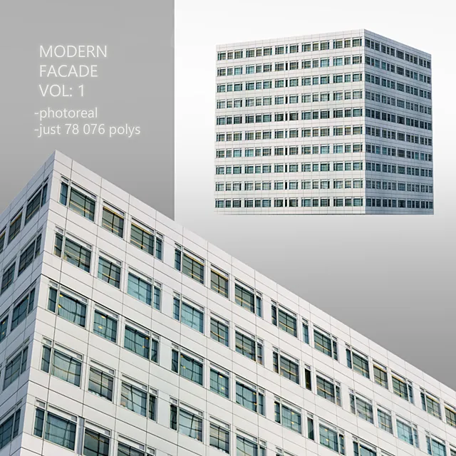 Modern facade_Vol: 1 3DSMax File