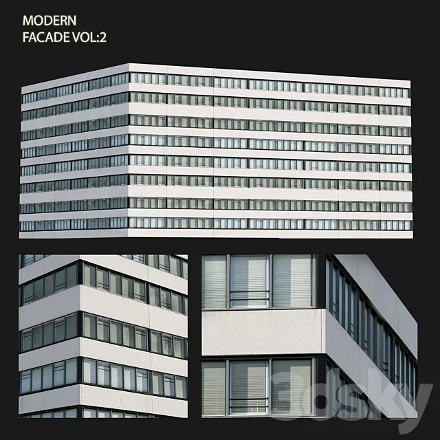 Modern facade_Vol: 2 3ds Max