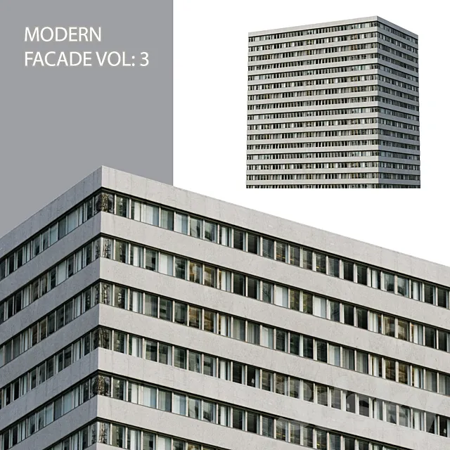 Modern facade_Vol: 3 3ds Max