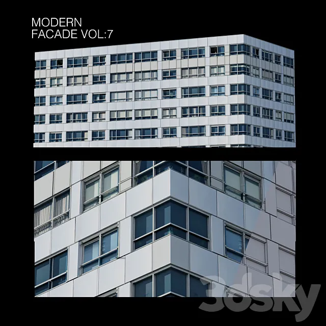 Modern facade_vol7 3DSMax File