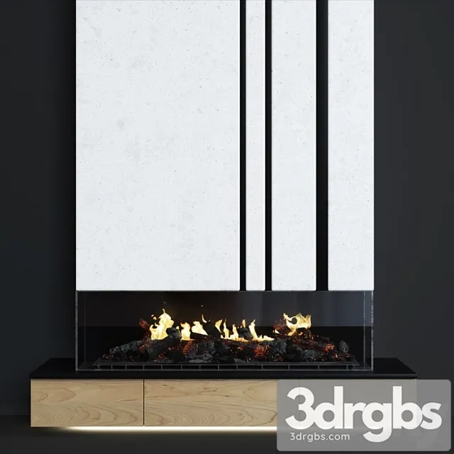 Modern fireplace 14 3dsmax Download